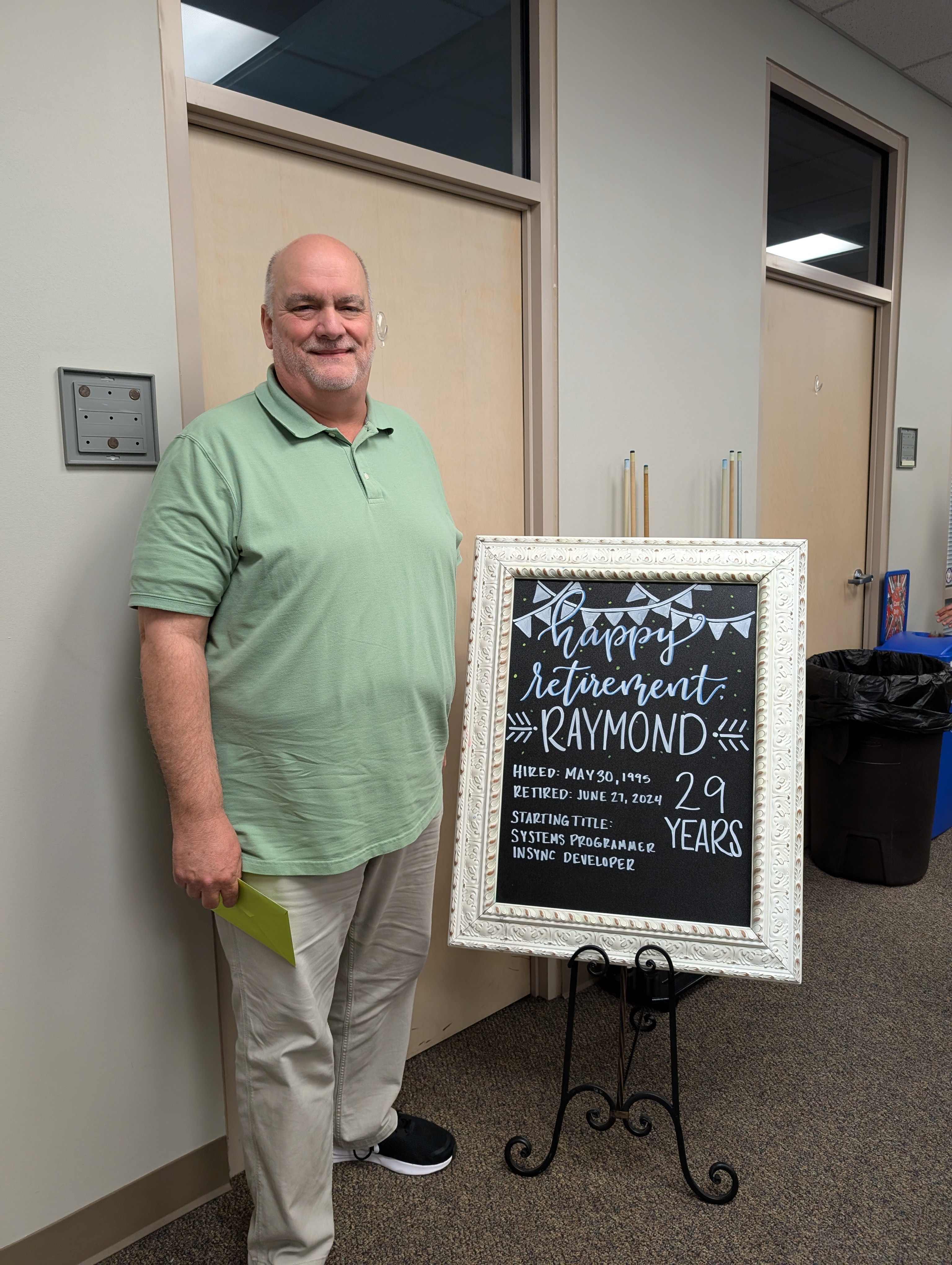 Raymond's retirement celebration